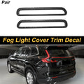 Set of 2 Rear Fog Light Cover Trim for Honda CR-V (2023–2024) Carbon Fiber Black