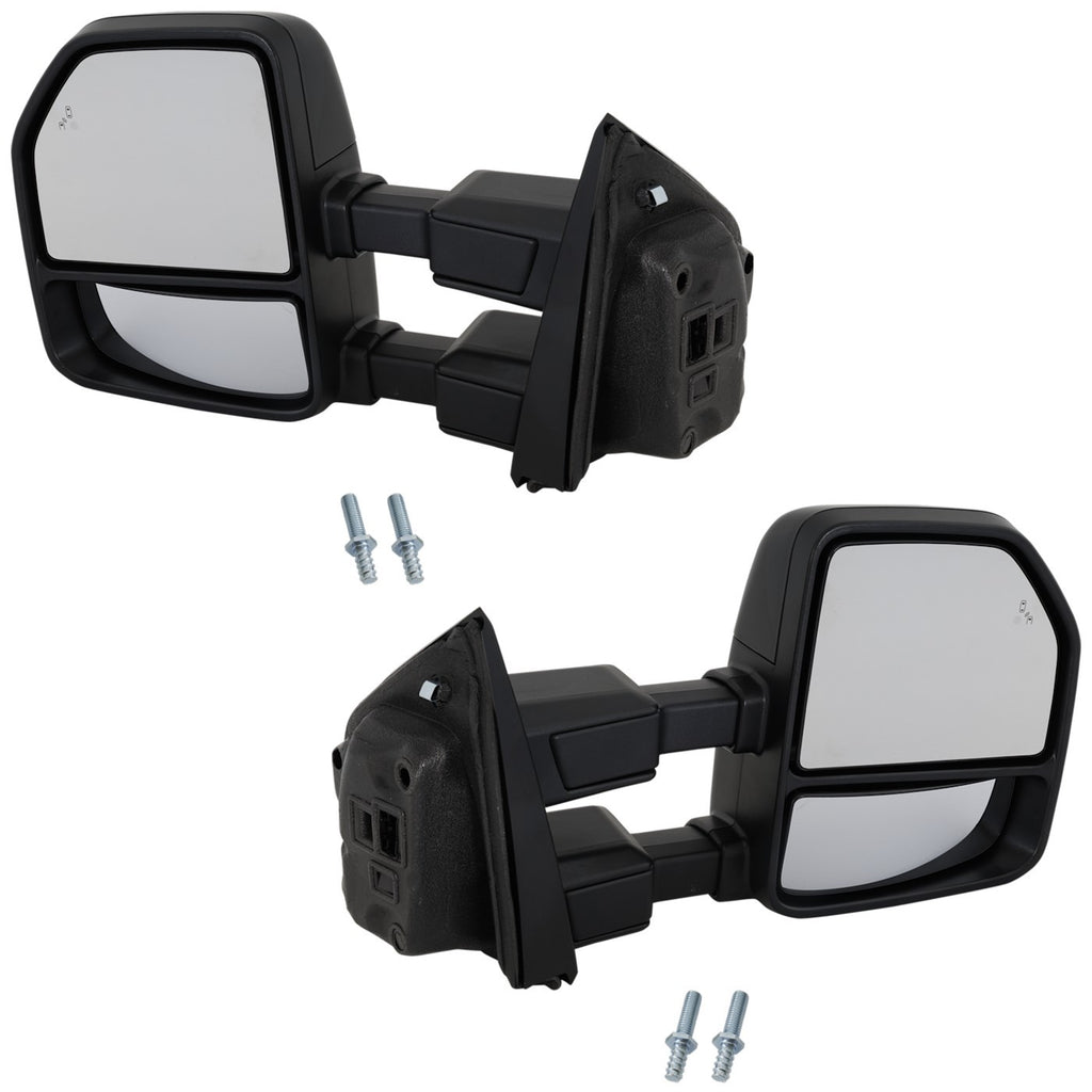 Mirror Set for Ford F250 F350 F450 (2020–2022) Power Adjust/Fold