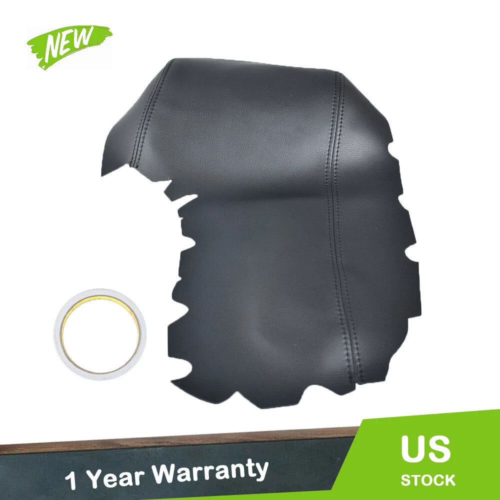 Black Leather Console Lid Armrest Cover for Lexus IS250 IS350 (2014–2017)