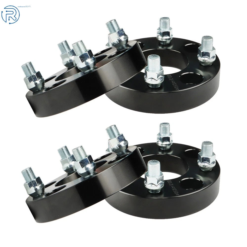 Set of 4 Wheel Spacers for Club Car Golf Cart (1" 4x4, 1/2x20 Studs, 62mm Hub Bore)