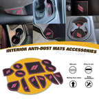 Soft Pink Anti-dust Car Interior Mats Accessories for Dodge Challenger (2015–2023)