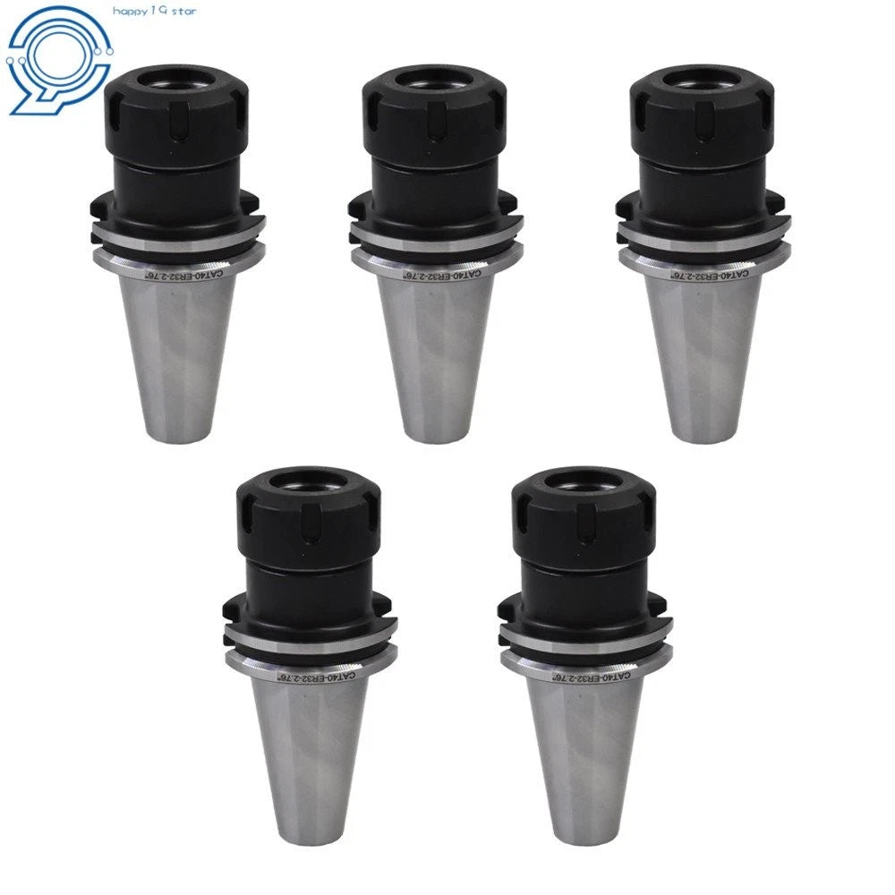 Set of 5 CAT40-ER32 Collet Chucks Balanced to G2.5/25000RPM