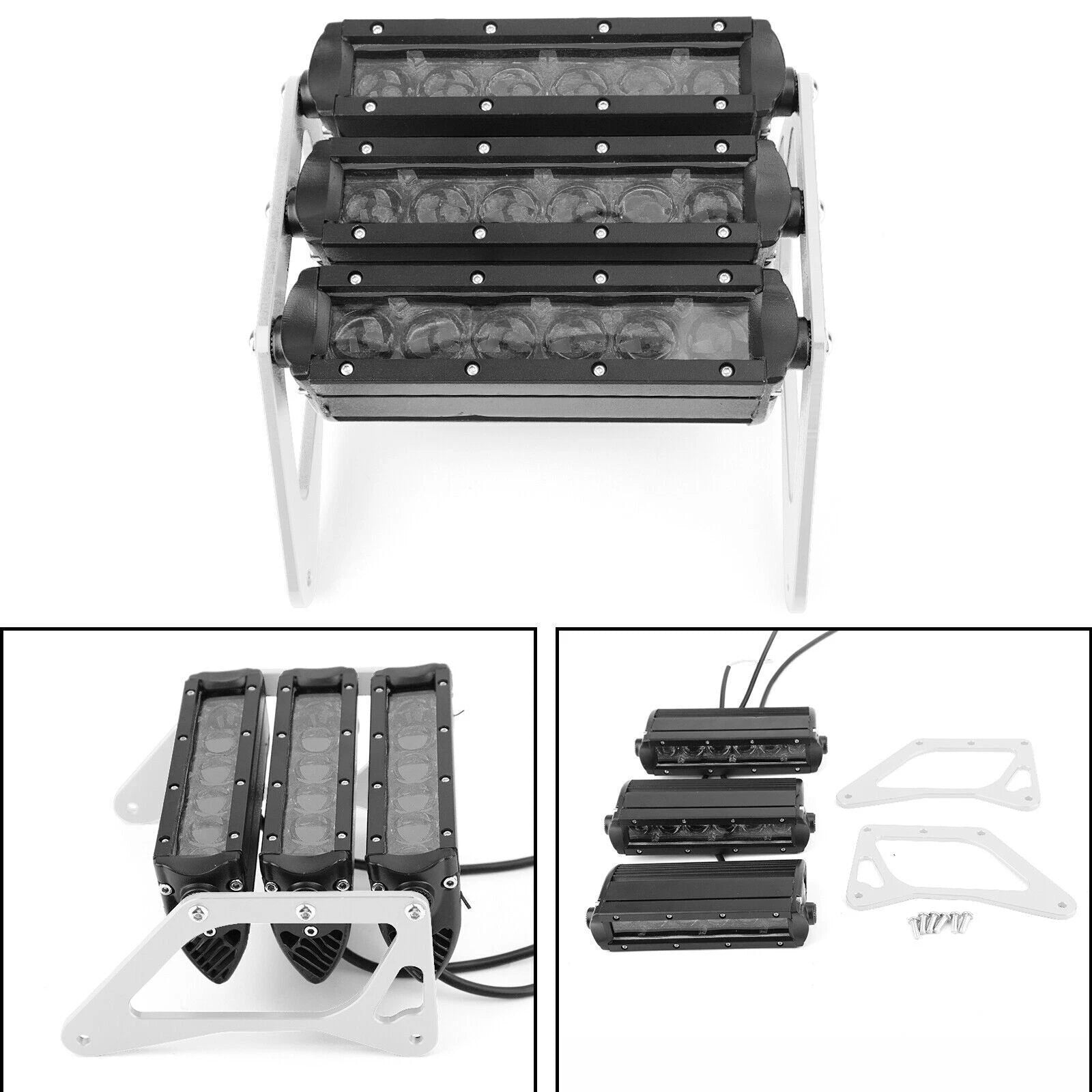 3Row LED Motorcycle Headlight for Honda Grom 125 MSX SF (2013–2019) SI T9