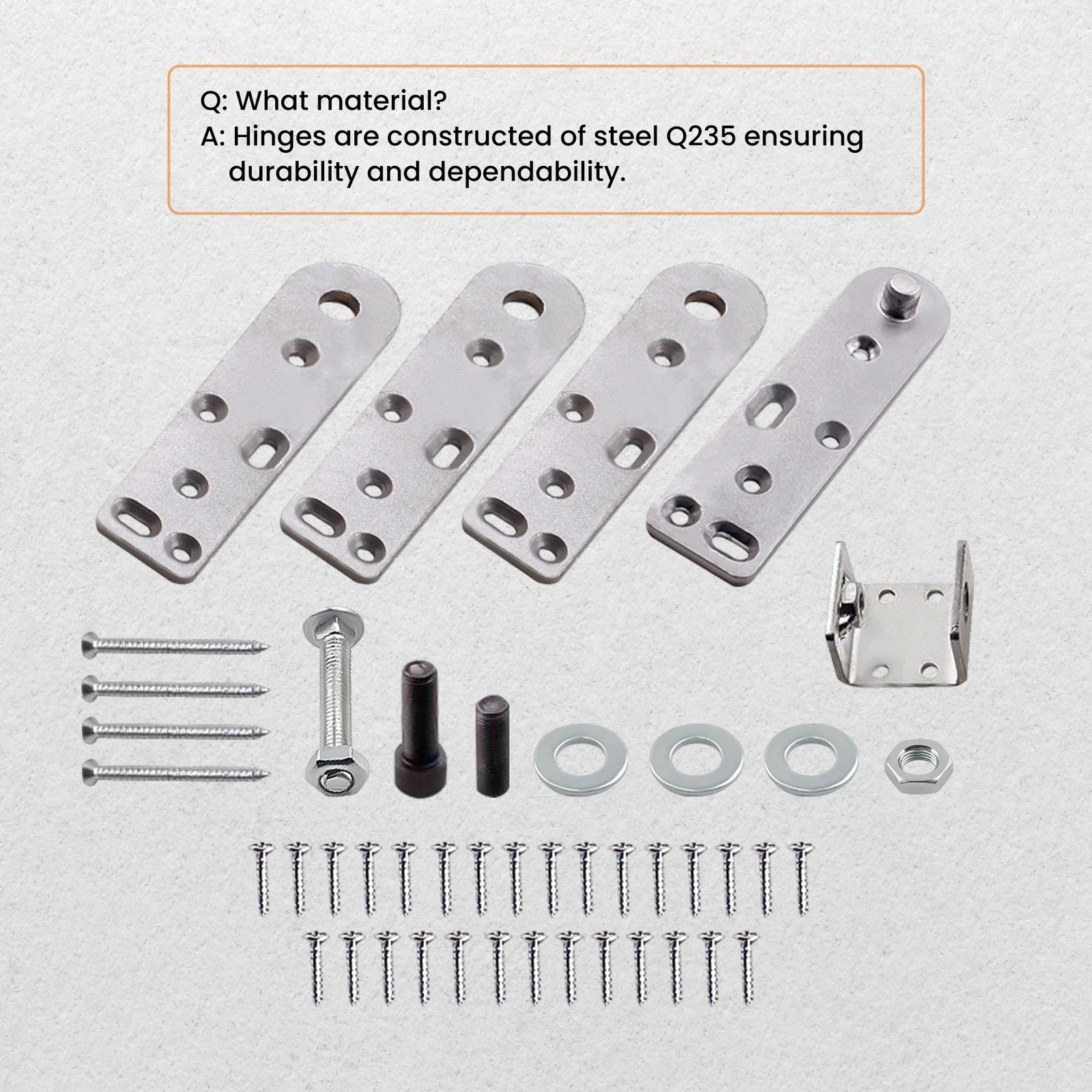 Hidden Bookcase Door Pivot Hinge Kit for Home Use (500 lbs Capacity)