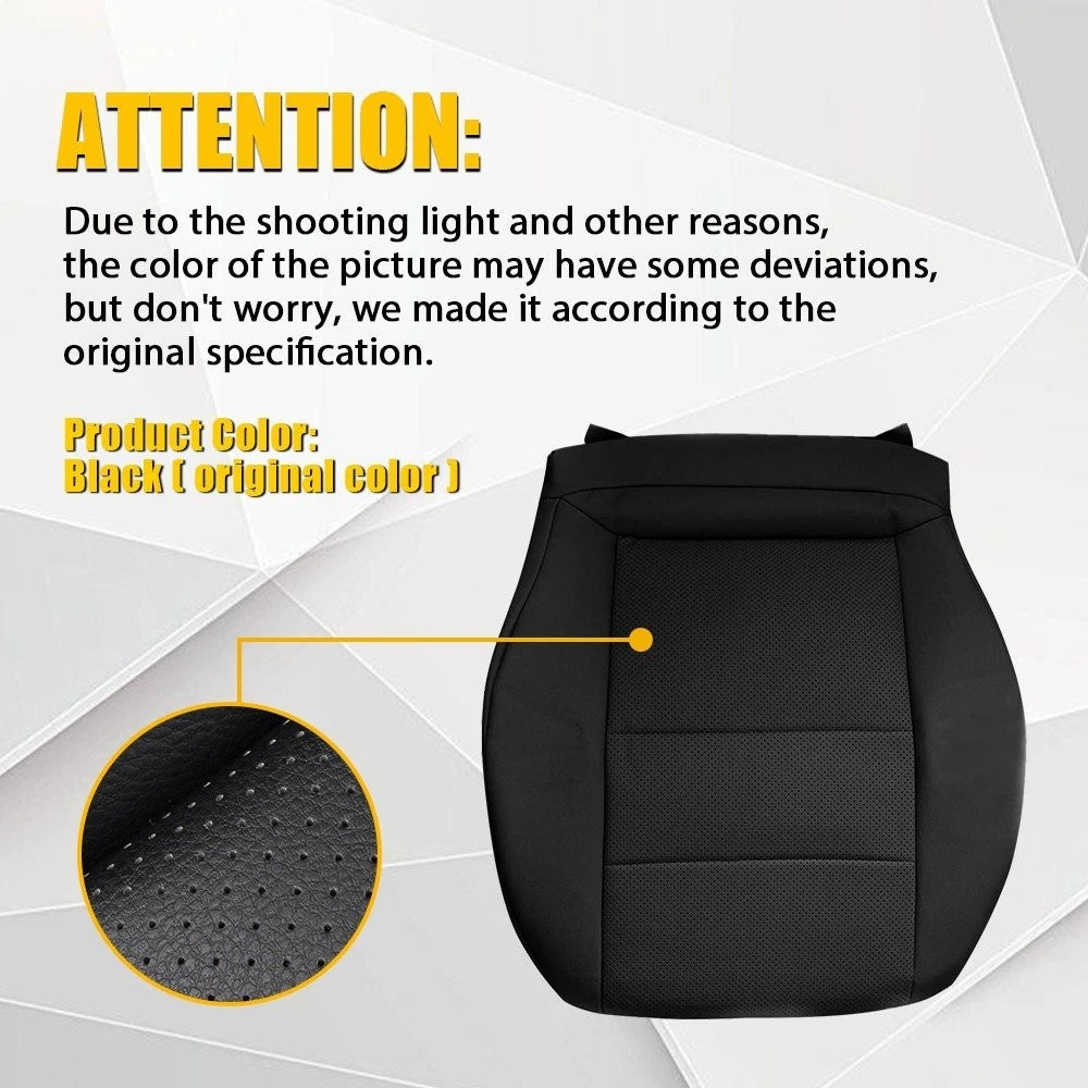 Driver Bottom Seat Cover Black for Mercedes Benz C250 C300 C350 (2008–2014)