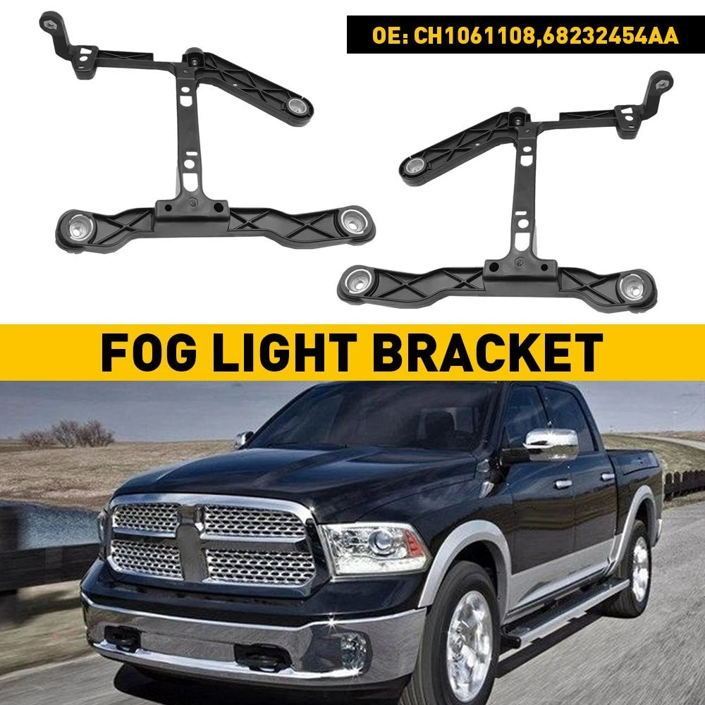 Front Bumper Side Support Fog Lamp Brackets for Dodge Ram 1500 (2013–2018)
