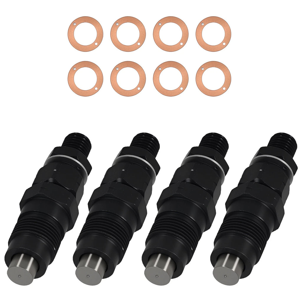 Set of 4 Black Fuel Injectors for Toyota Hilux (1997–2005)