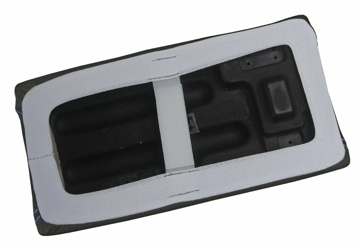 Leather Console Lid Pull Over Cover for Mazda Miata MX5 (1990–1997) Blue Stitch