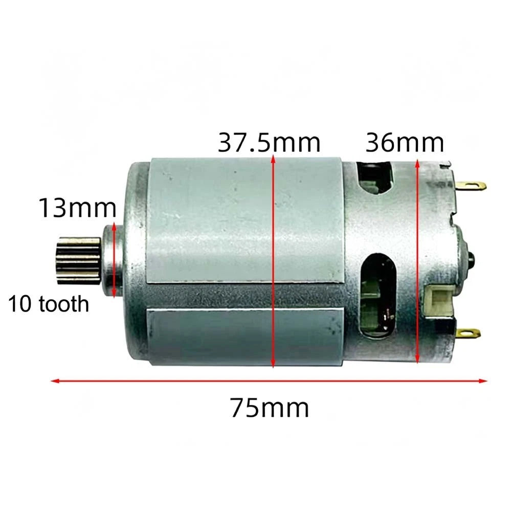 RS550 16.8V DC Electric Motor for Small Chain Saw (10 Teeth Gear Set)
