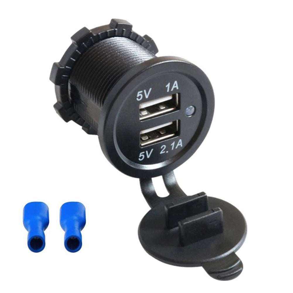 Dual Output USB Power Splitter for Cars and Boats