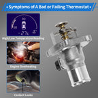 Upgrade Aluminum Thermostat Housing for Chevy Cruze (2014–2016) 1.8L