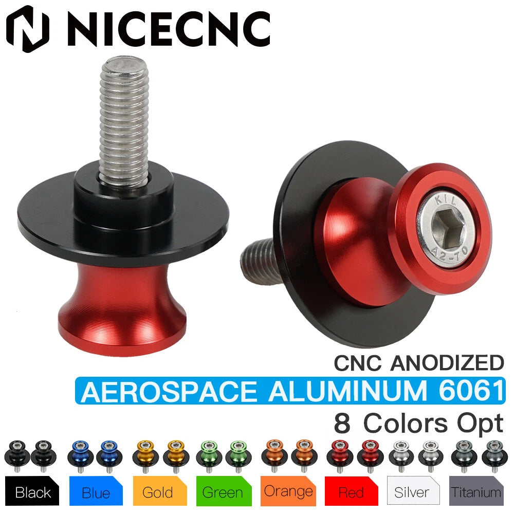 8mm Swing Arm Spools Sliders for Honda CBR1000RR (2004–2015) RC51 SP2 (2002–2006)
