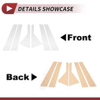 Set of 6 Door Pillar Window Trim for Kia Carens (2013–2019) Chrome