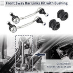 Front Stabilizer Bar Links Set of 2 with Bushings for Hyundai Sonata (2009–2010) No.K80949