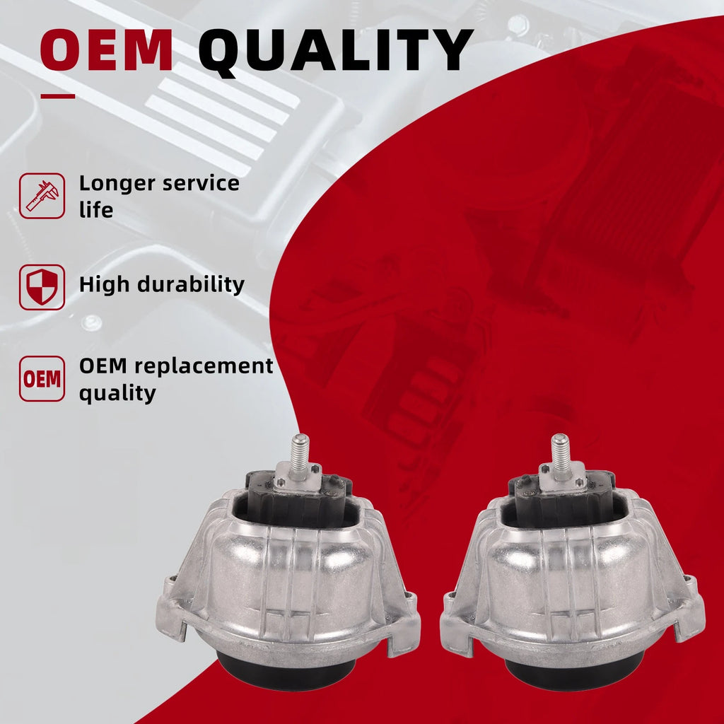 Engine Motor Mounts for BMW E82 E84 E88 E89 E90 E91 E92 (2007-2013)