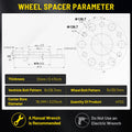 Set of 4 Hub Centric Wheel Spacers 12mm for Chevy 1500 GMC (Year Range)