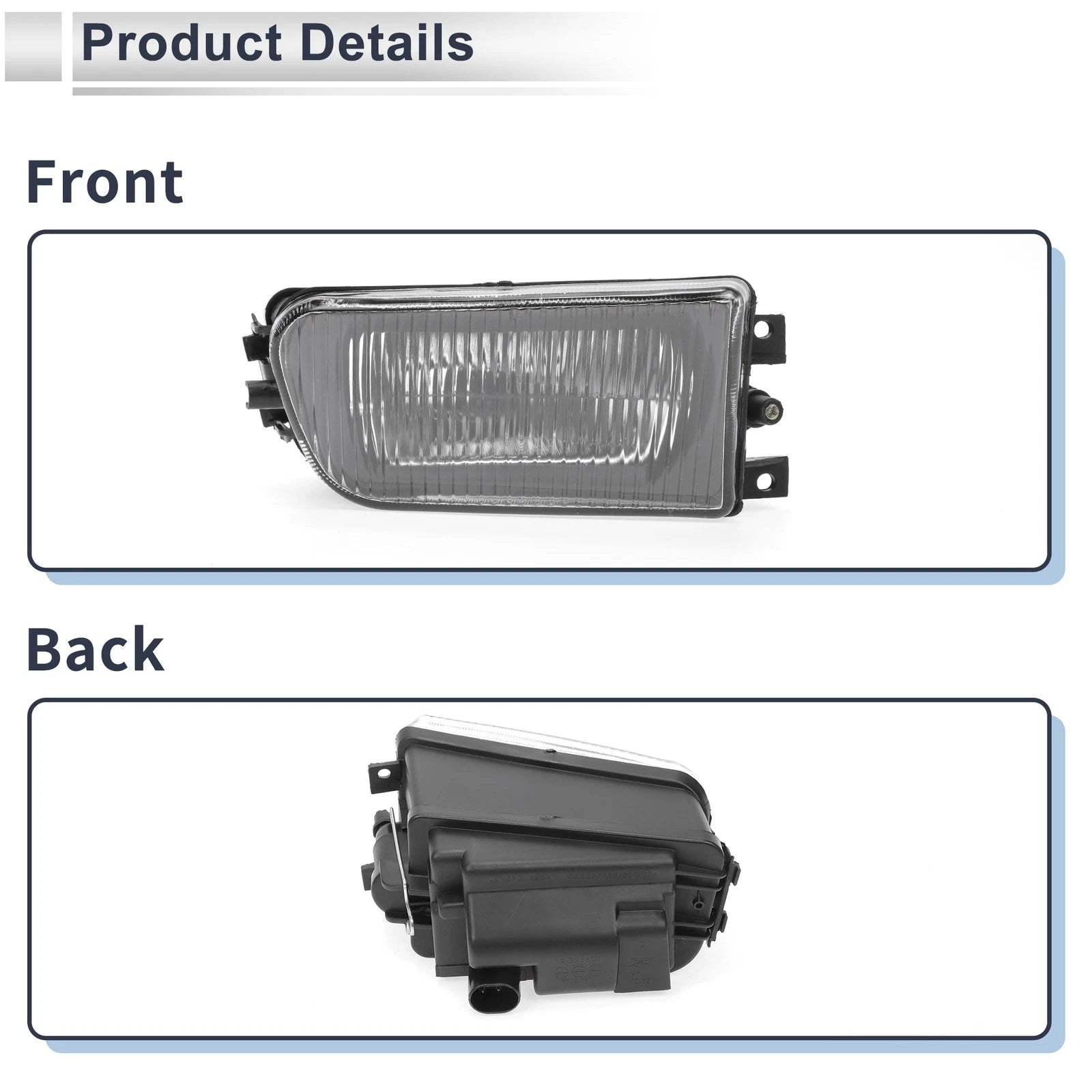 Right Front Bumper Side Marker Light Cover for BMW E39 Z3 (1997–2002) No. 63178360576