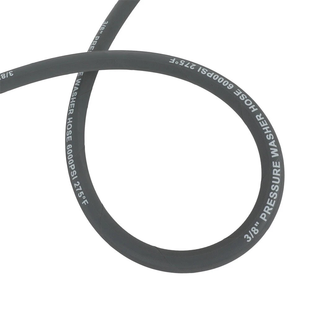 3/8" Hot Water Pressure Washer Hose 100ft 6000psi Non-Marking