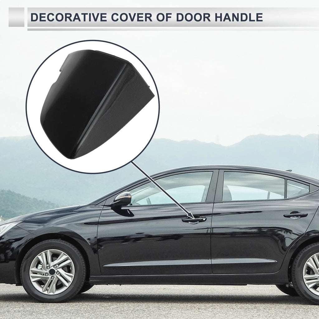 Front Left Door Handle Lock Cylinder Cover for Volkswagen Sagitta (2019–2021) Black
