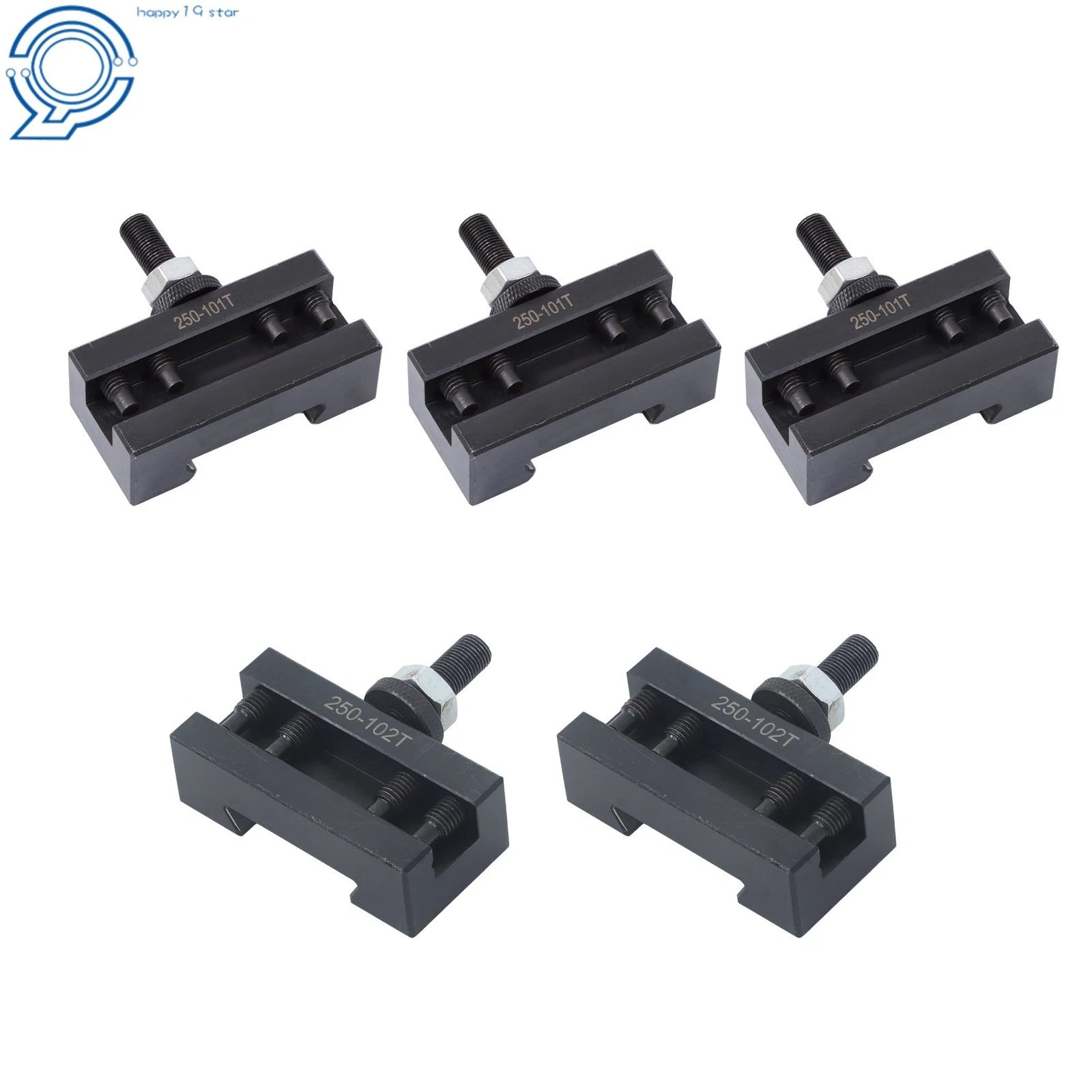 Set of 5 Lathe Tools for Metal Turning