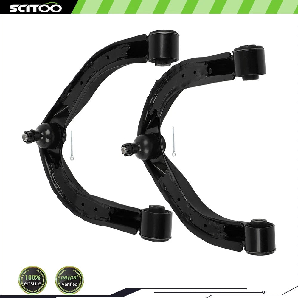 Set of 2 Front Upper Control Arms and Ball Joints for Nissan Pathfinder Armada (2004)