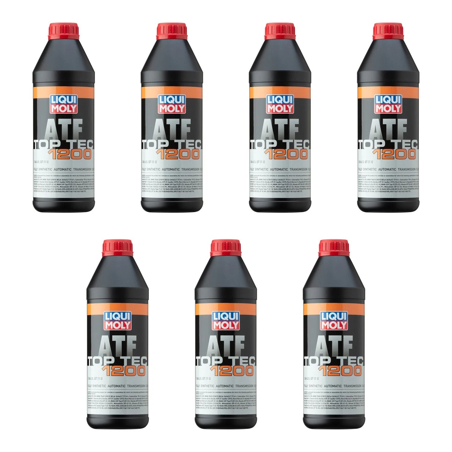 Set of 7 Liqui Moly Top Tec ATF 1200 Automatic Transmission Fluid (1L each)
