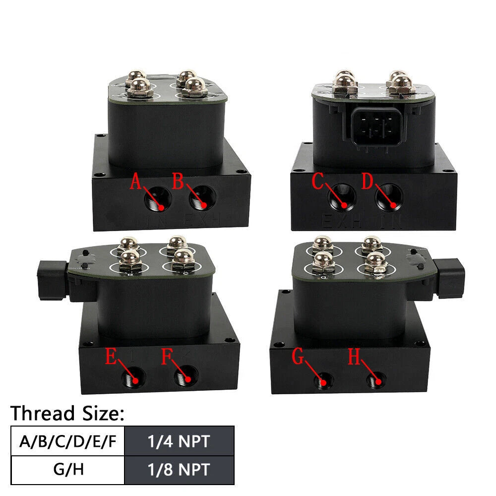 Air Ride Suspension Manifold Solenoid Valve for Universal Truck (12V)
