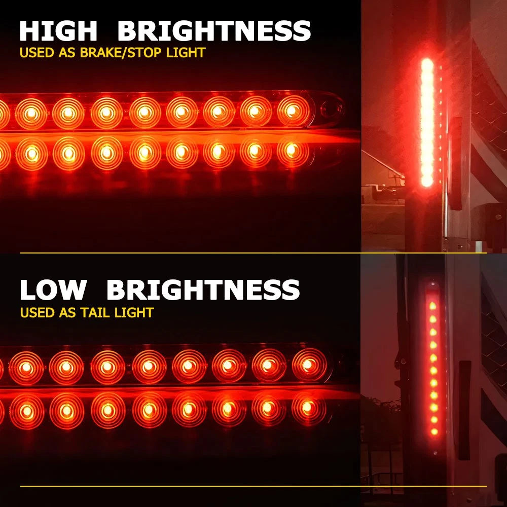 2X 16" LED Light Bar for Truck Trailer (Stop Turn Tail Brake Lights)