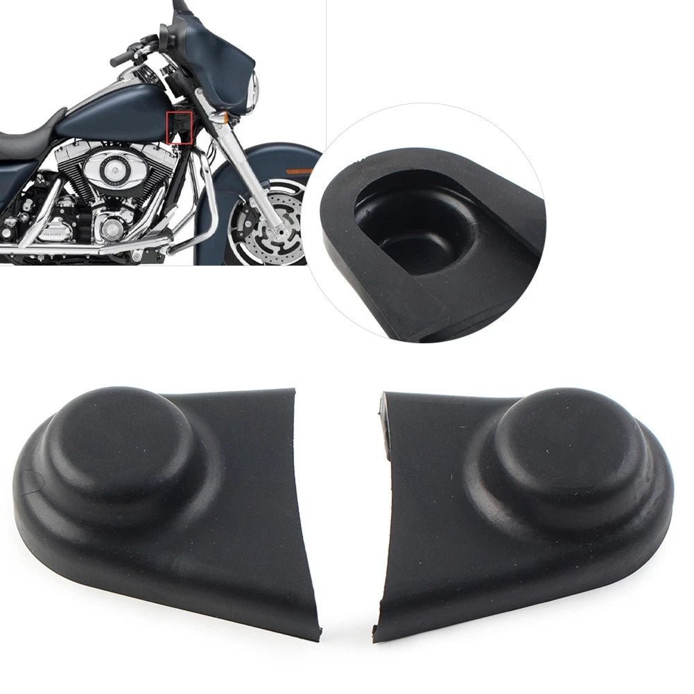 Rubber Screw Nut Bolt Covers for Harley Touring (2009–2023) Waterproof Black