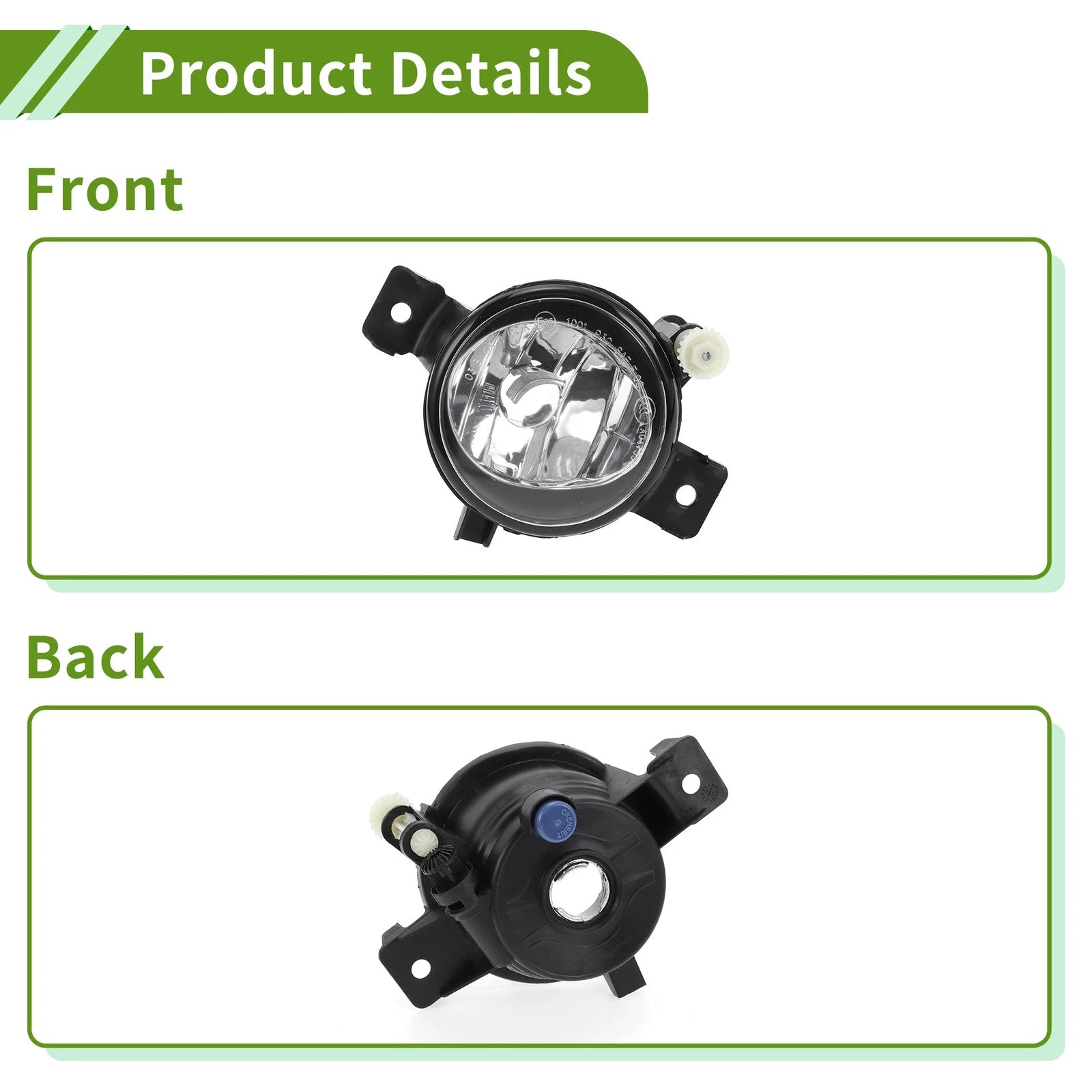 1 Pc Right Fog Light Grill for BMW X5 (2011–2013) No. 63177237434 Clear