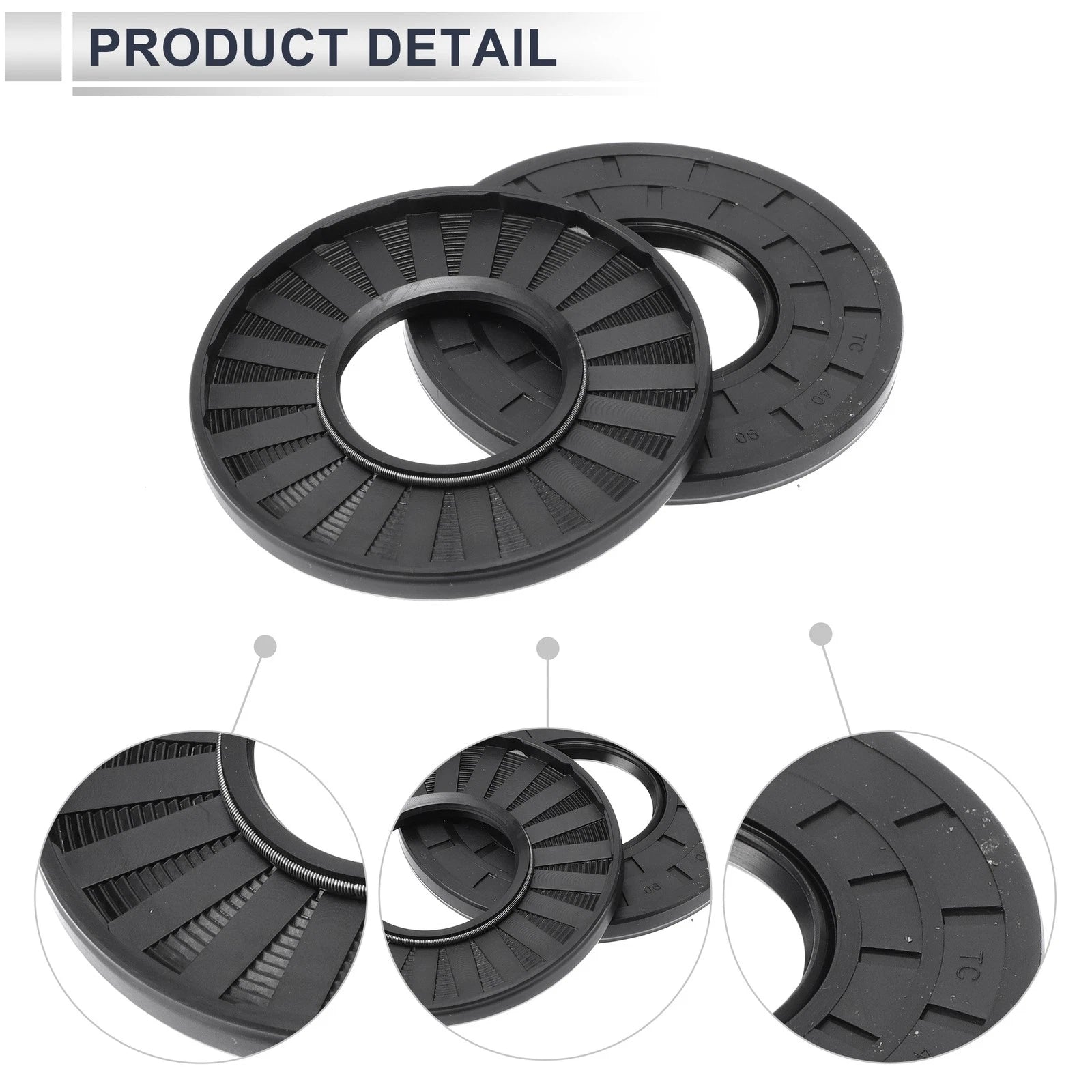 Set of 5 Oil Seal Rotary Shaft Seal Nitrile Rubber 40x90x7mm