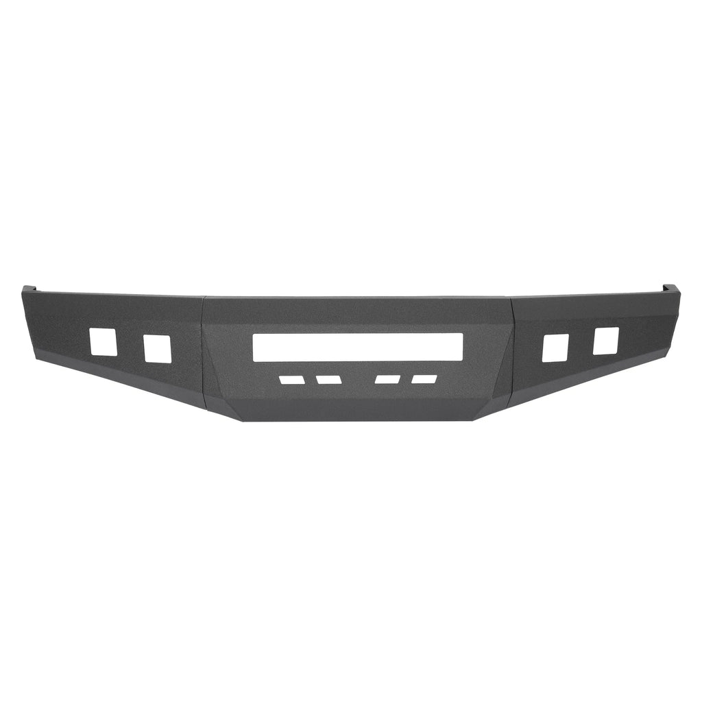 Off-Road Front Bumper for Nissan Frontier (2005–2022) w/ Fog Light Hole, Black Steel