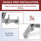 Universal Pickup Ladder Rack for Trucks (1000 lb Capacity)