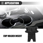 Center Cup Holder Insert for Toyota Camry (2012–2017) 5561806050 Black