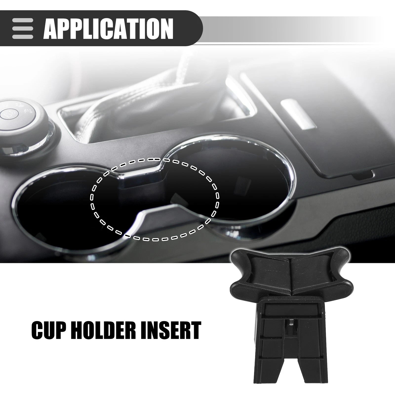Center Cup Holder Insert for Toyota Camry (2012–2017) 5561806050 Black