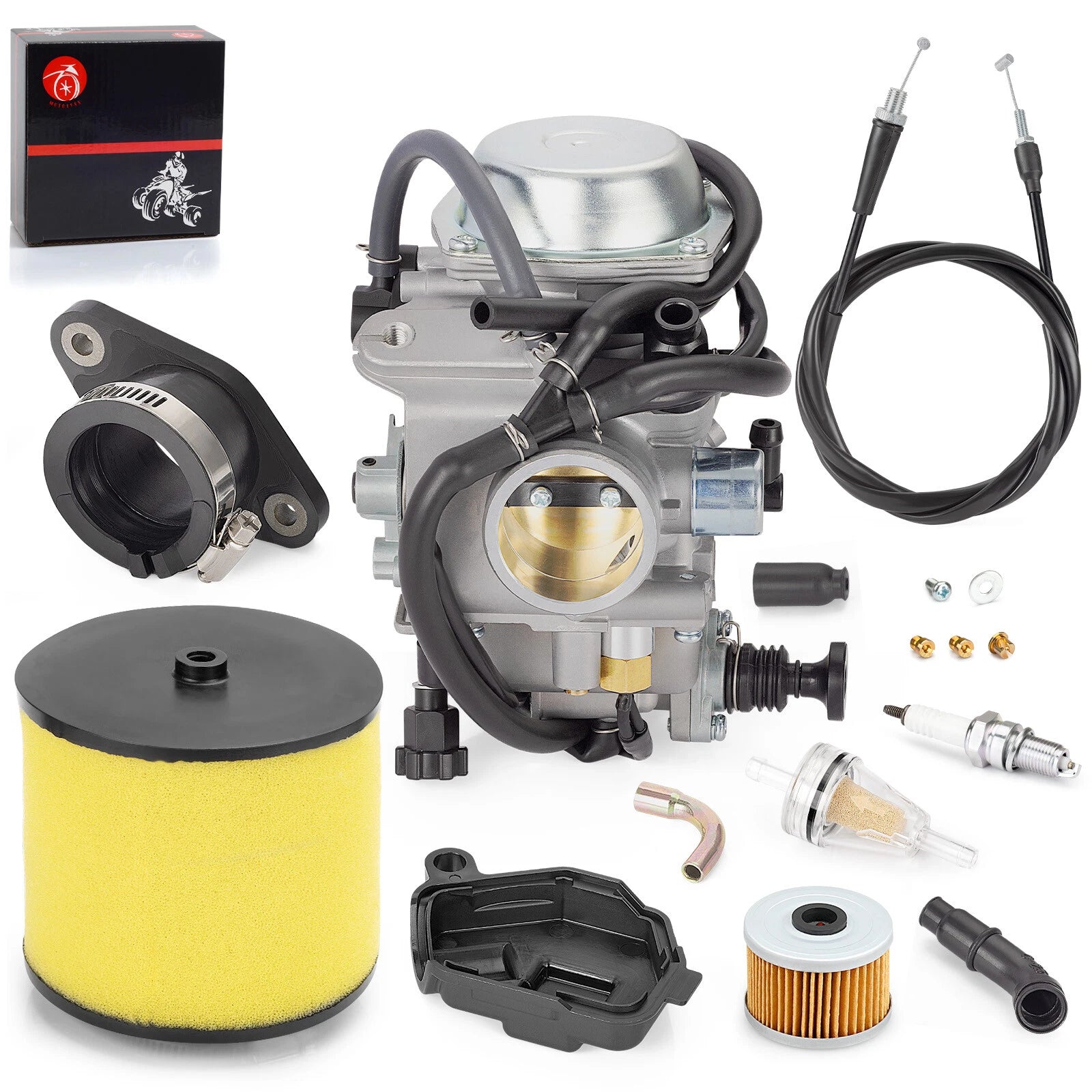 Carburetor Filter Intake Manifold for Honda Rancher 350 TRX350 (2000-2006)