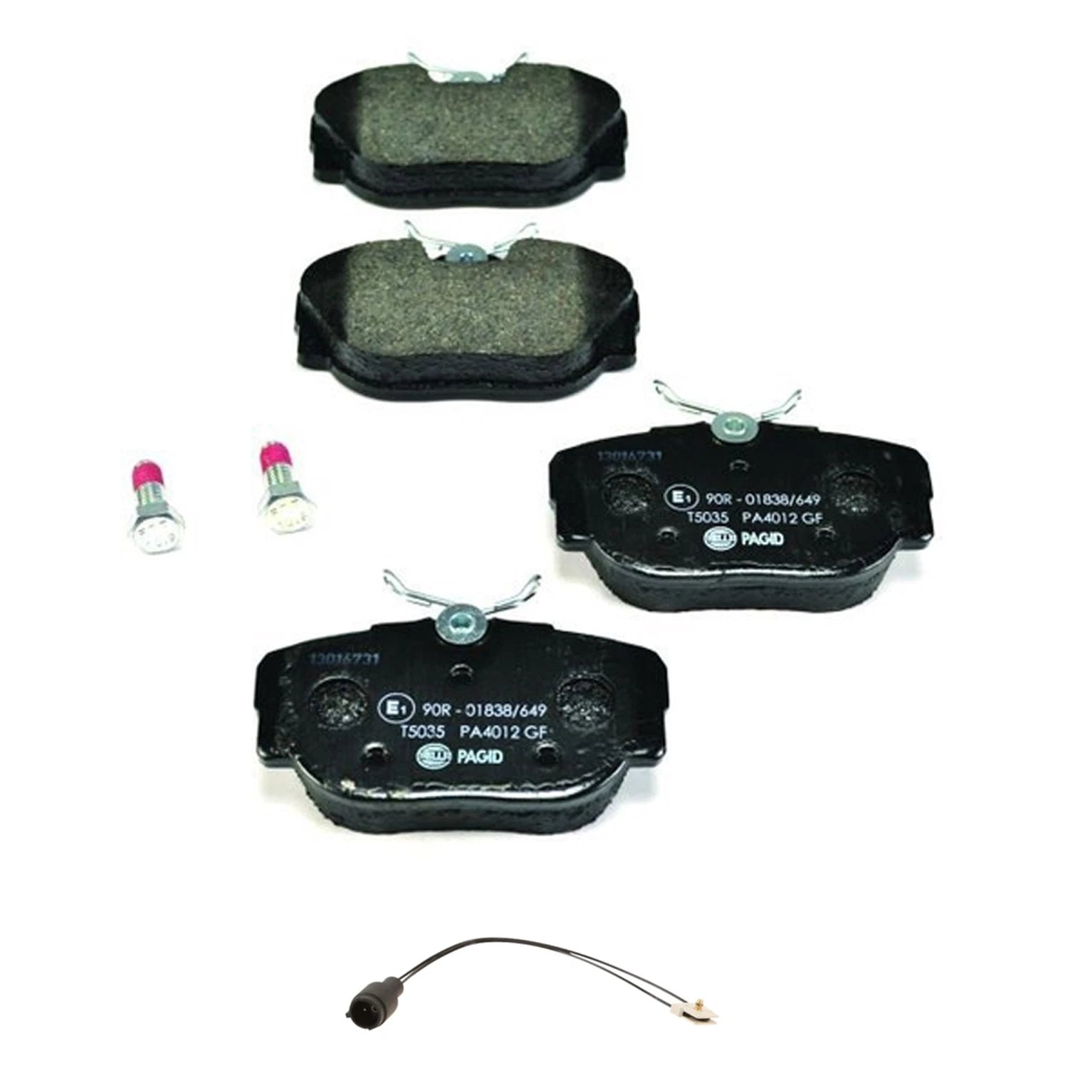 Hella Front Low-Met Disc Brake Pad w/Sensor for BMW E30 318i 325 325es 325i (1982–1994)