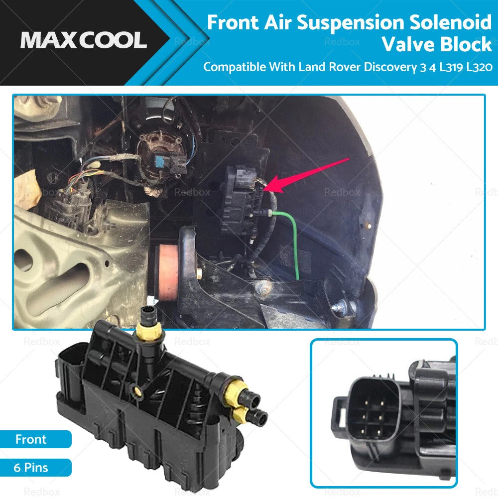 Front Air Suspension Valve Block for Land Rover Discovery 3 4 (2004–2016)