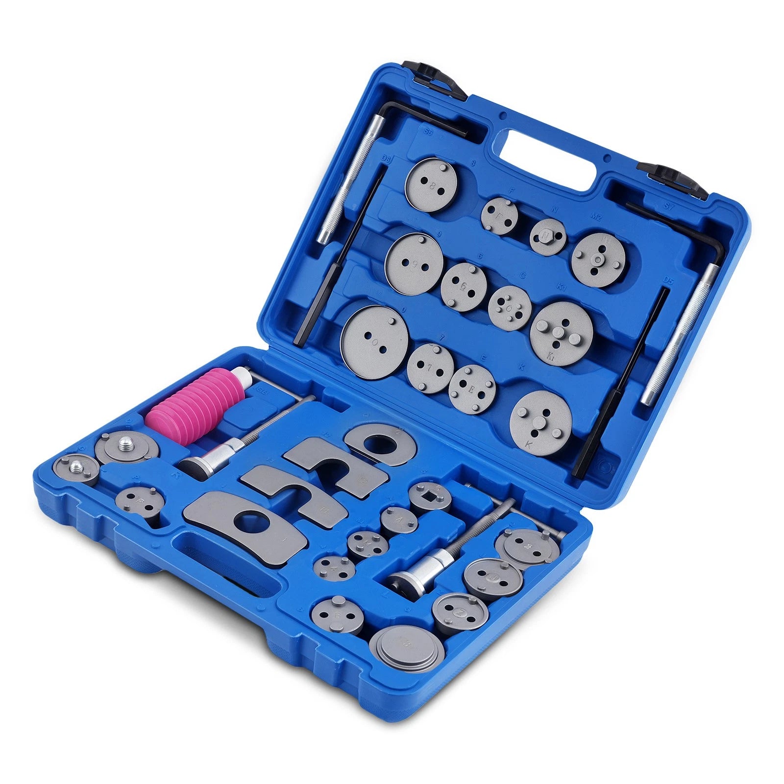 35 Pc Caliper Disc Brake Wind Back Pad Piston Compressor Adapters