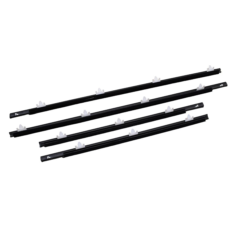 Set of 4 Window Sweep Weatherstrips for Nissan Datsun Sunny B13 Sentra (1991–1994)