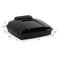 5.5" Razor Trunk Backrest Plate for Harley Touring (1997–2013) Black