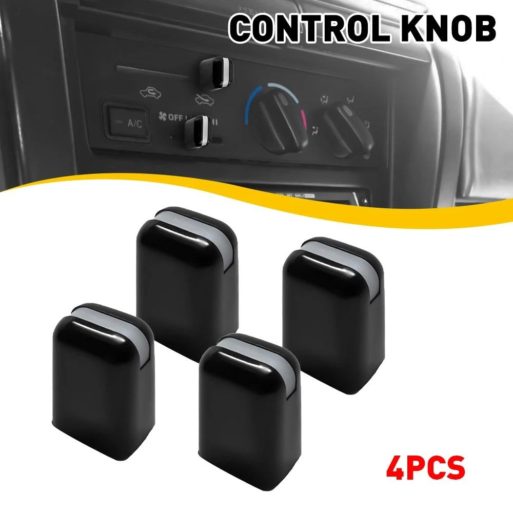 Set of 4 AC Heater Control Knobs for Toyota 4Runner, Tacoma (1984–2002)
