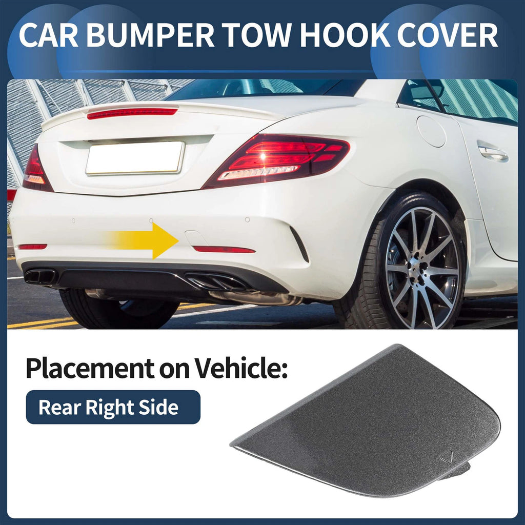 Rear Bumper Tow Hook Cap for Mercedes-Benz (No.A1728853723) Selenite Grey