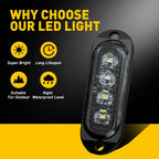 2X AUXITO 9145 9140 H10 LED Fog Driving Light Bulbs 3000K 4000LM
