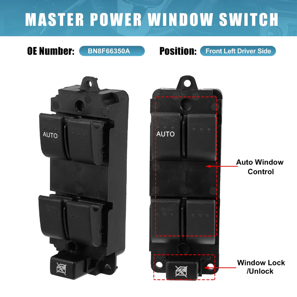 Power Window Master Control Switch BN8F66350A for Mazda 3 (2004–2009)