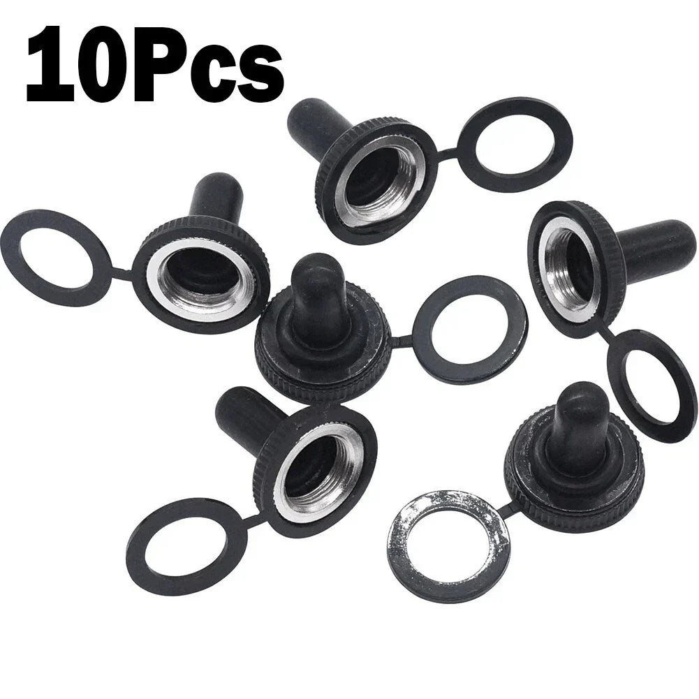 10x Toggle Switch Cover 12mm Rubber Thread Accessories