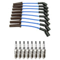 NGK Wire Set & Denso Spark Plugs Kit for Sierra 1500 Silverado 1500 (2007–2013)