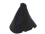 Leather Automatic Shift Boot Cover for Audi TT (2008–2016) Blue Stitch