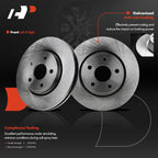Front Disc Brake Rotors & Ceramic Pads for Jeep Grand Cherokee (2011–2018)