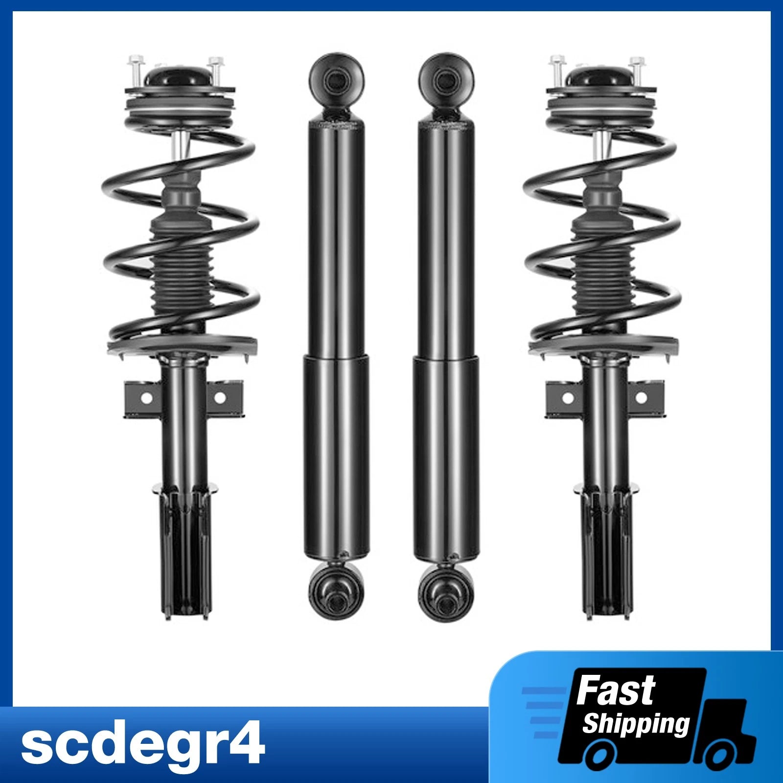 Front Rear Struts Shocks Assembly for Chevy Traverse GMC Acadia (2007–2012)